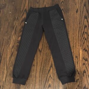 Versace Kids Black Quilted Joggers